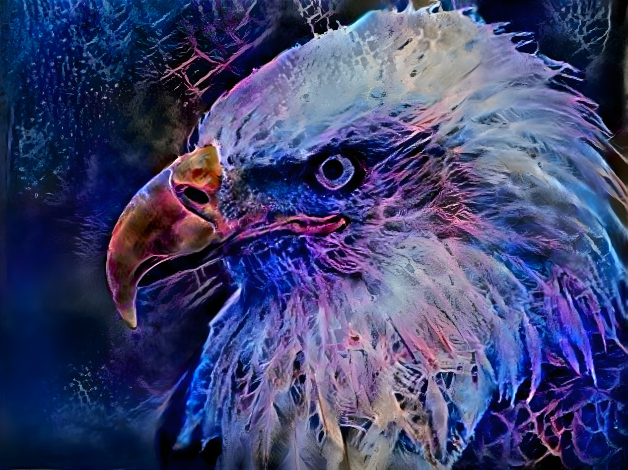 eagle retexture, purple, organic