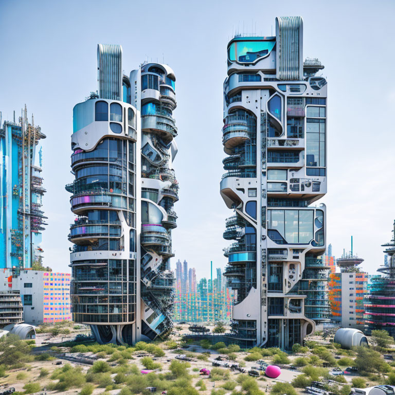 Neo-future Punk Architecture, Two Skyscrapers