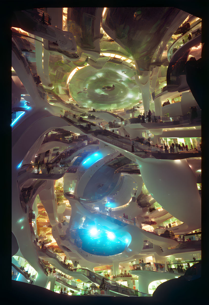 xtra-planetary multi-level alien shopping mall 7