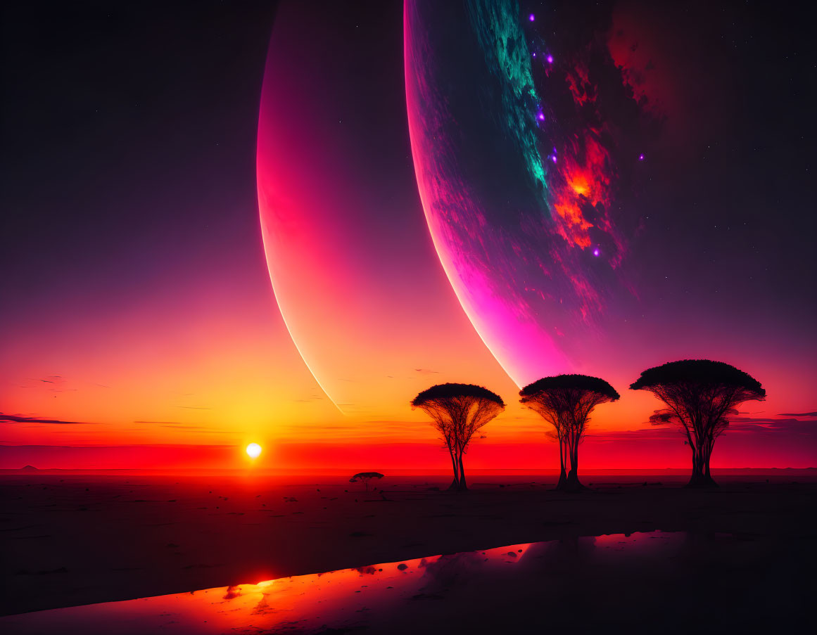 alien sunset