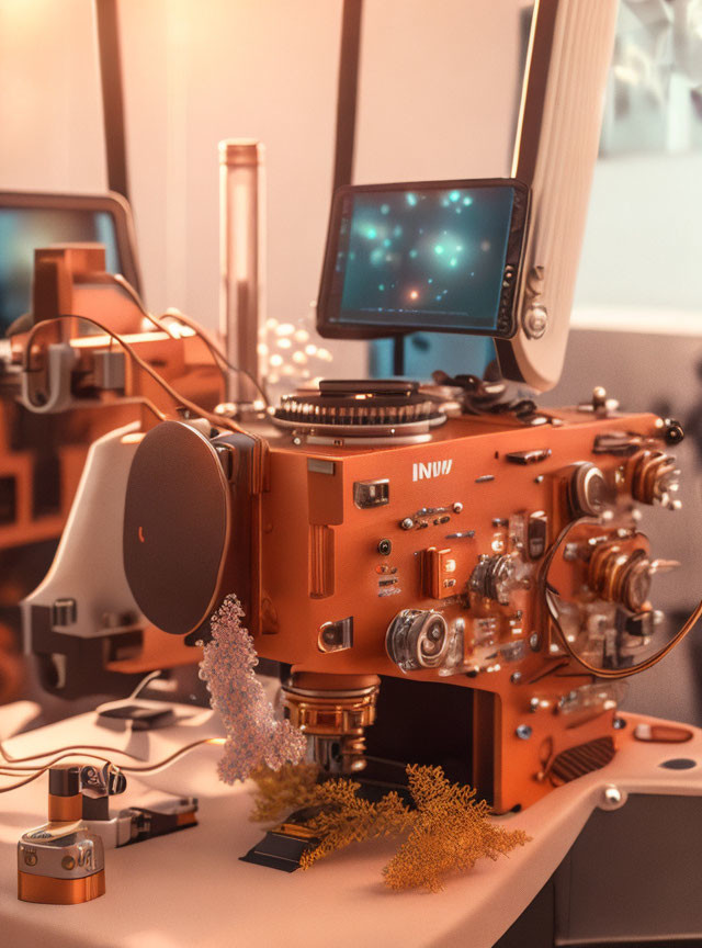 hybrid future microscope sewing machine 3D printer