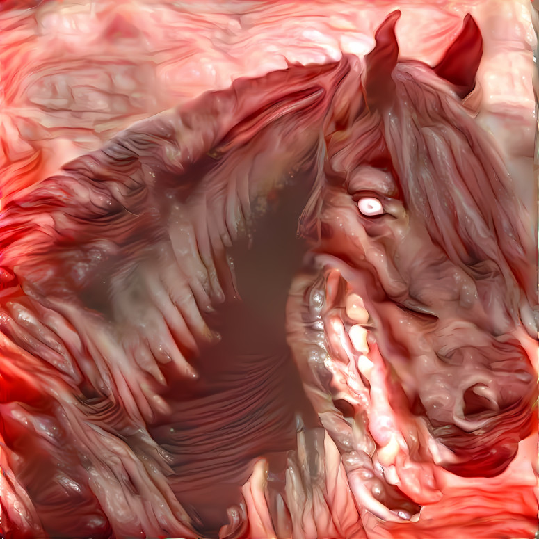 dog-mouthed horse, retexture