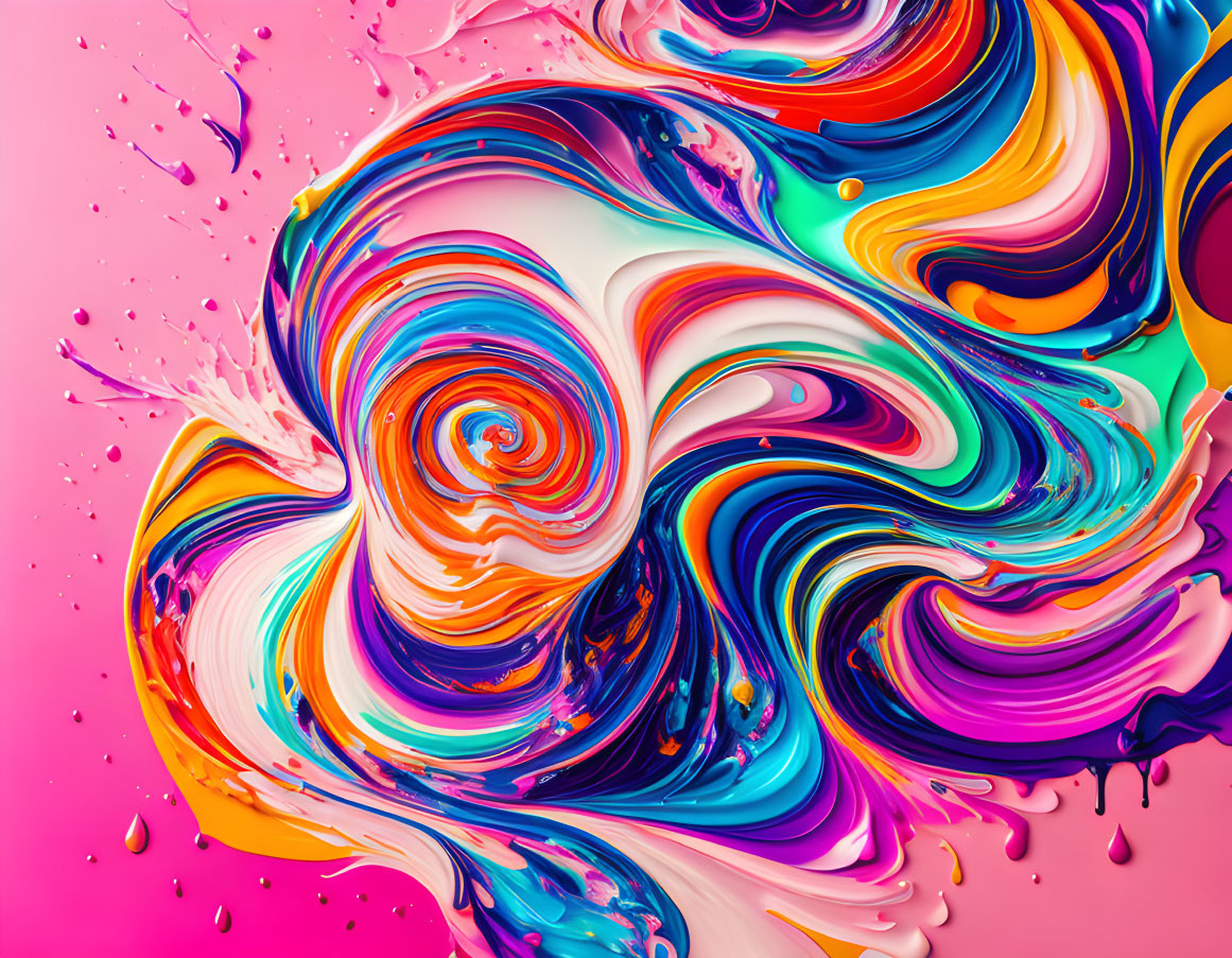 ai, swirly paint splash, curvy pop art