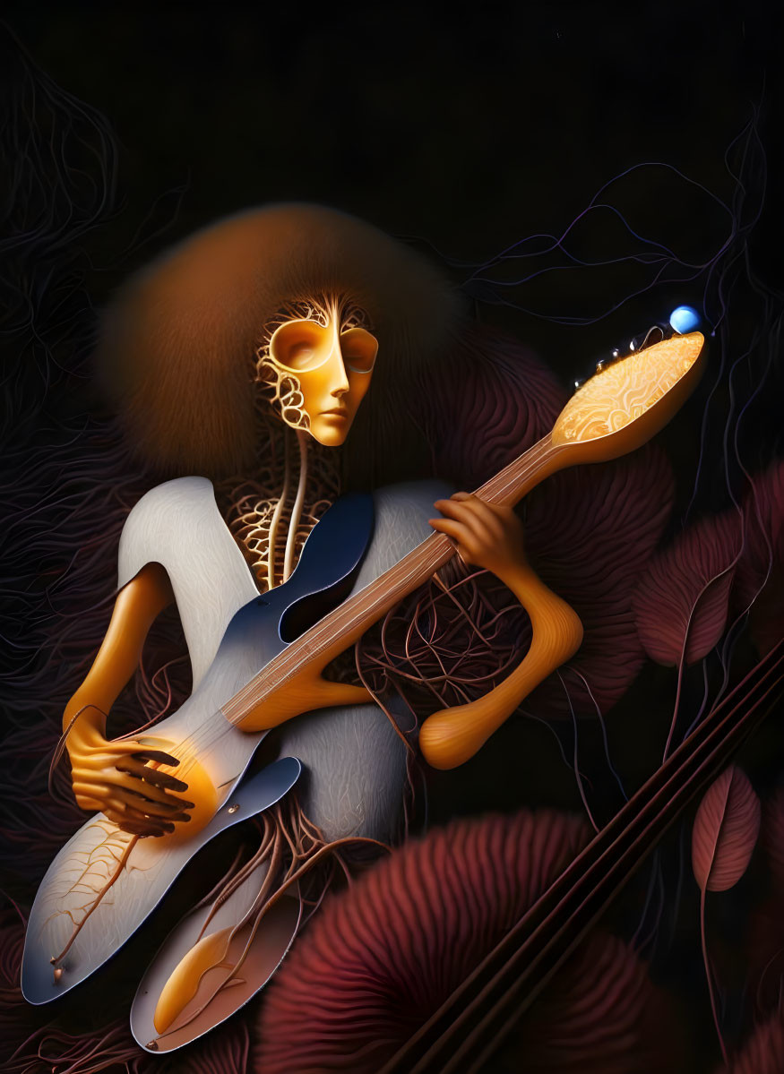 anatomic human nervous system, bass player