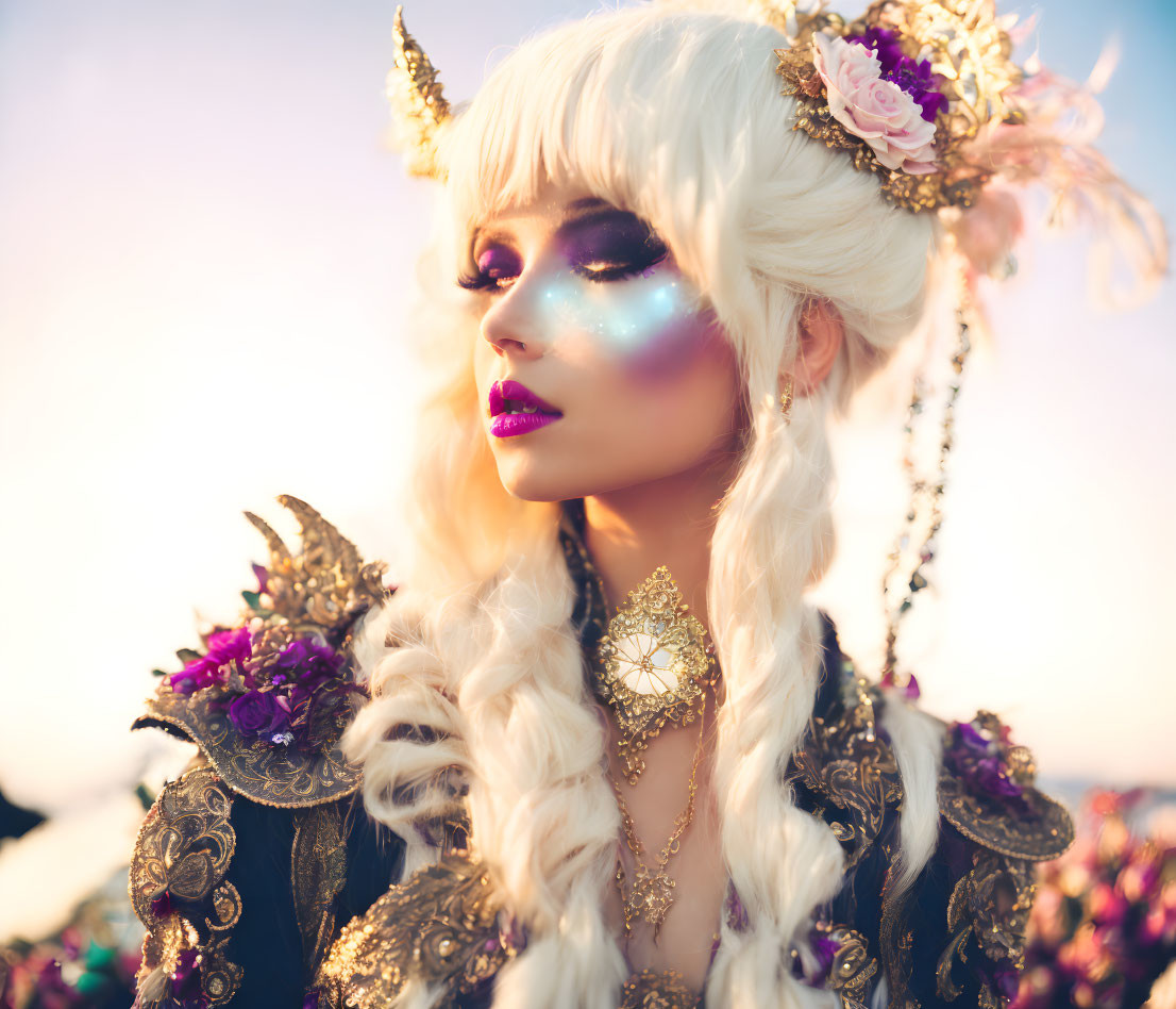 wacken, mcbling, fairycore aesthetic woman, photo