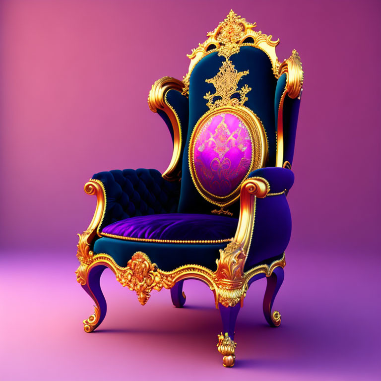 ai, Baroque Pirate Bloomcore Style Armchair