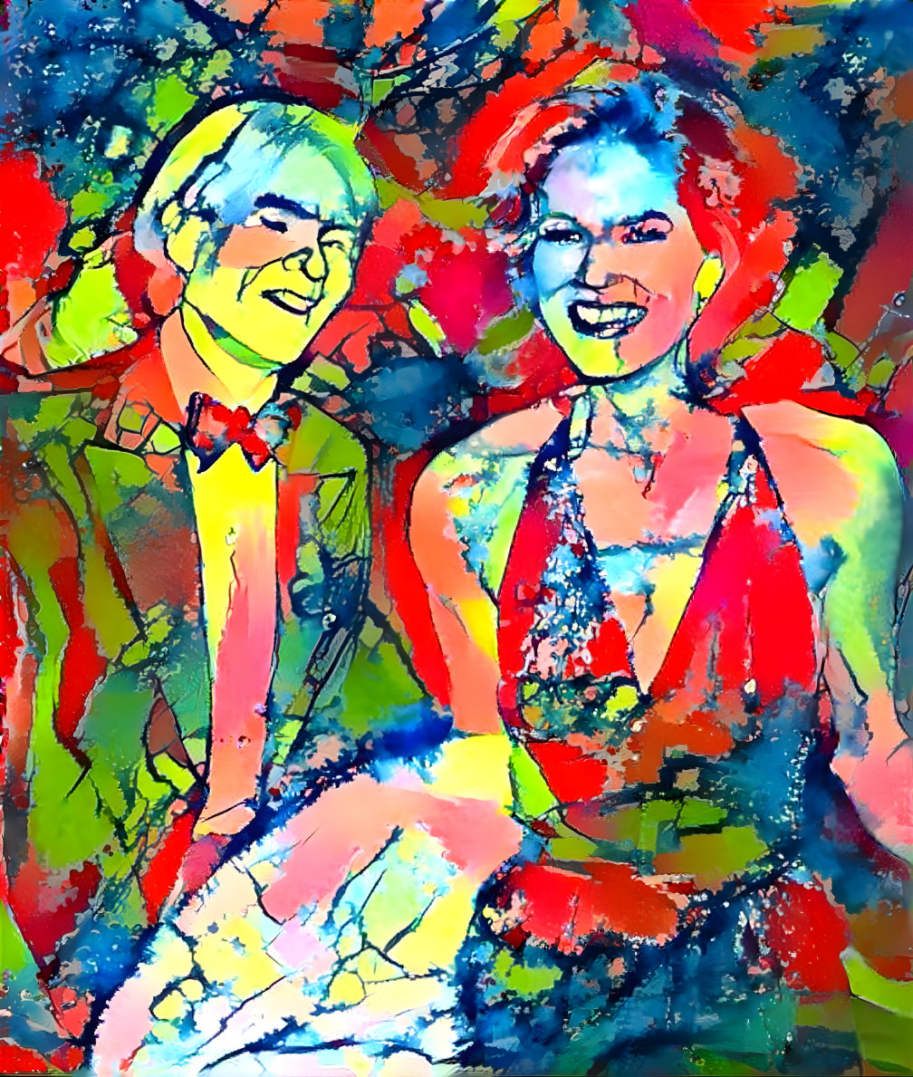 andy warhol and barbara allen, red, blue, green