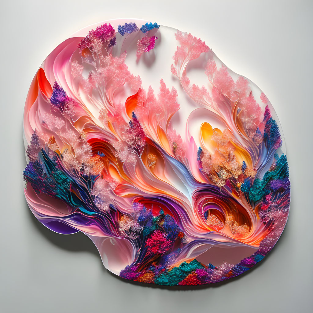 ai, 3d painting in resin layers, kenglye