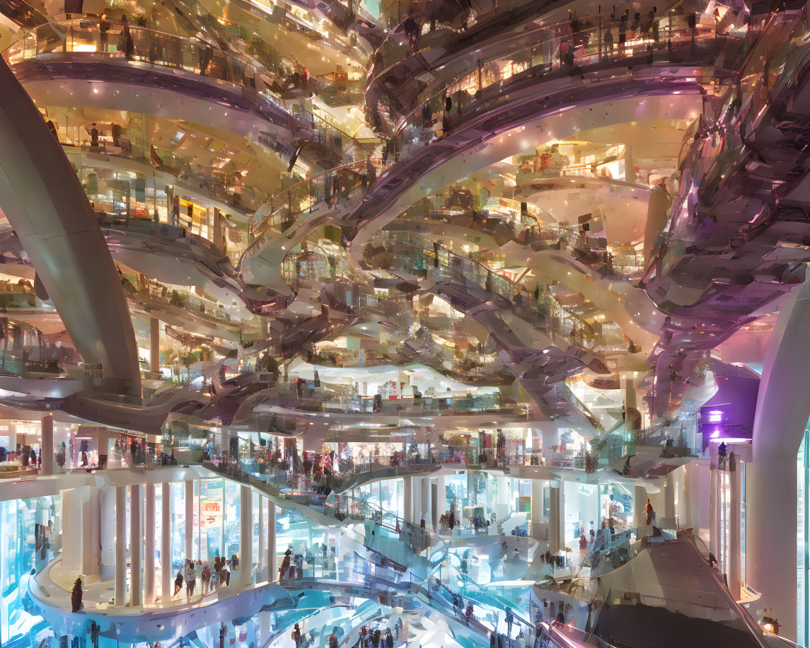 xtra-planetary multi-level alien shopping mall 15