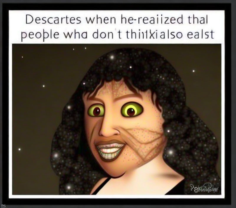 people who don't think ALSO exist - Descartes