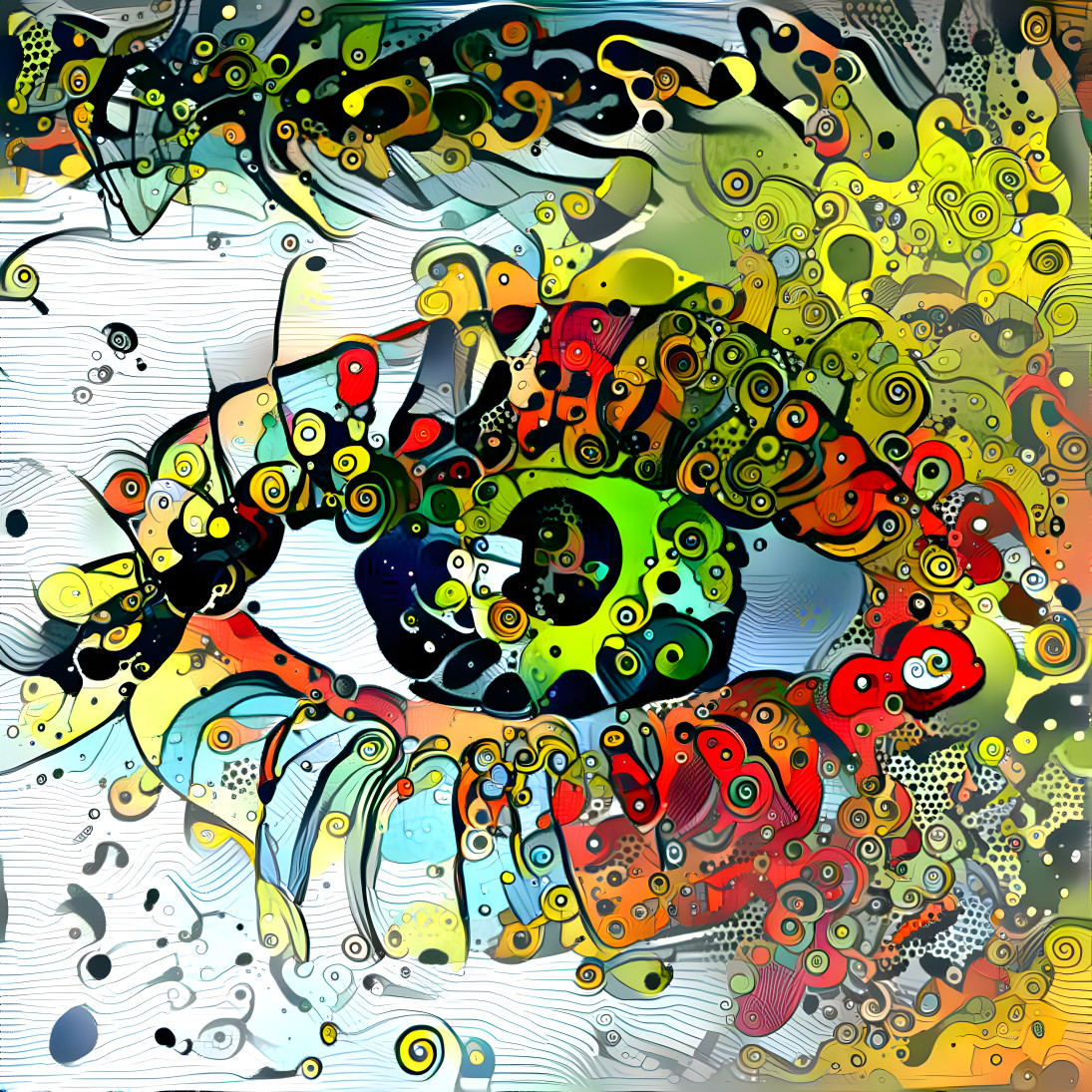 eye closeup, graphic art