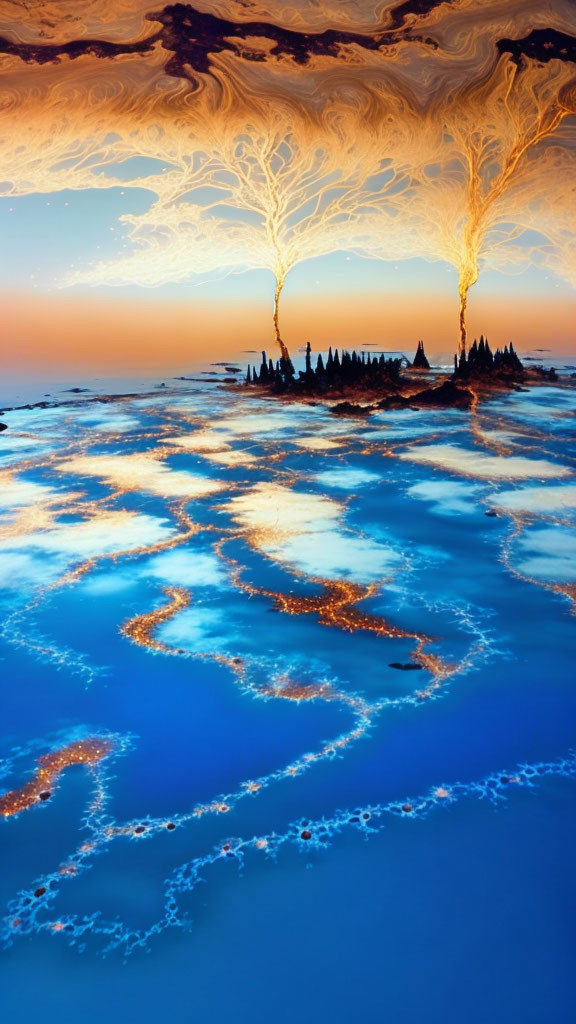 Blue Ice Landscape, Lichtenberg Figure, Wikipedia