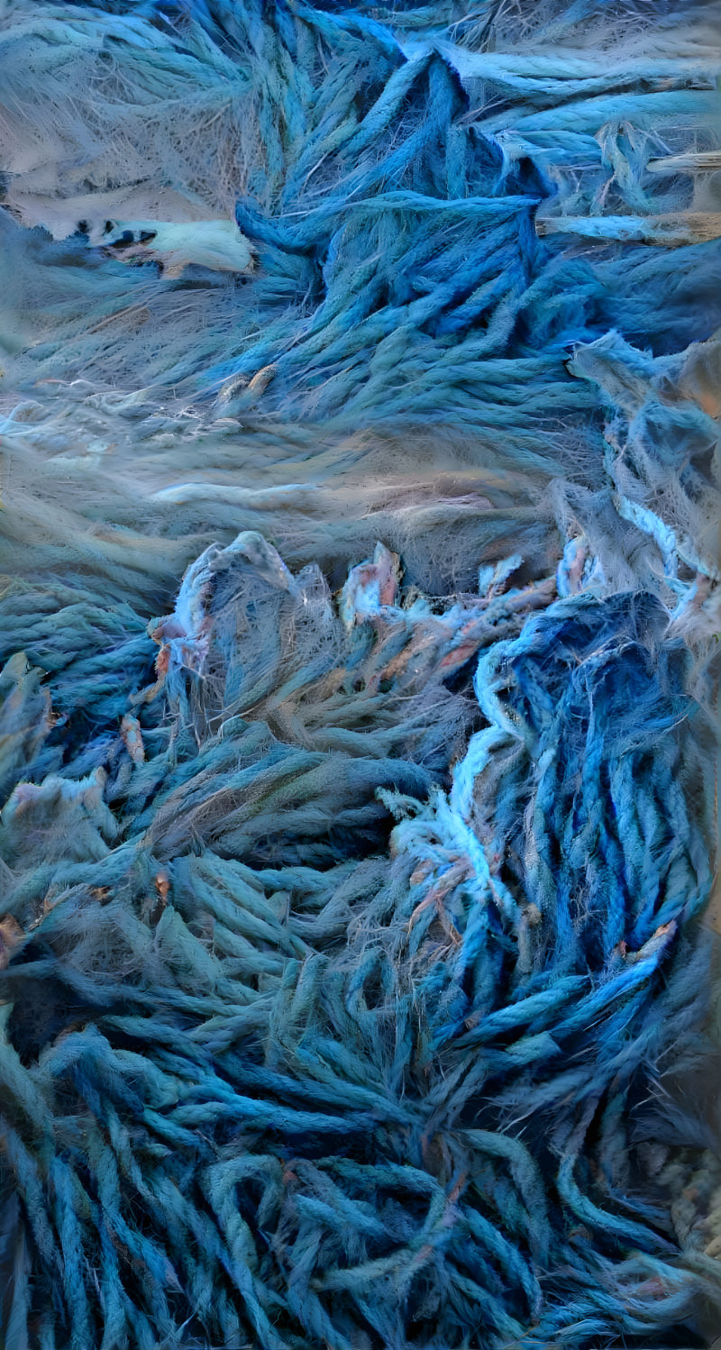 clouds retextured with light blue rope