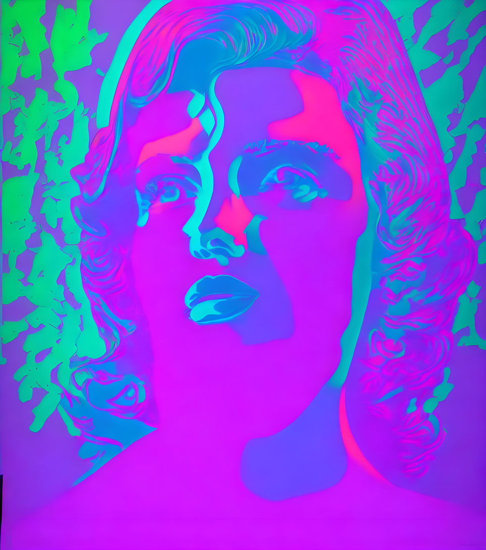 channel swap hue distortion pop art poster