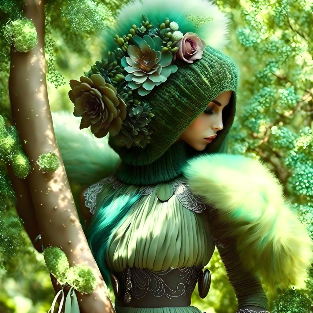 green nature child, growth, harmony & tranquility