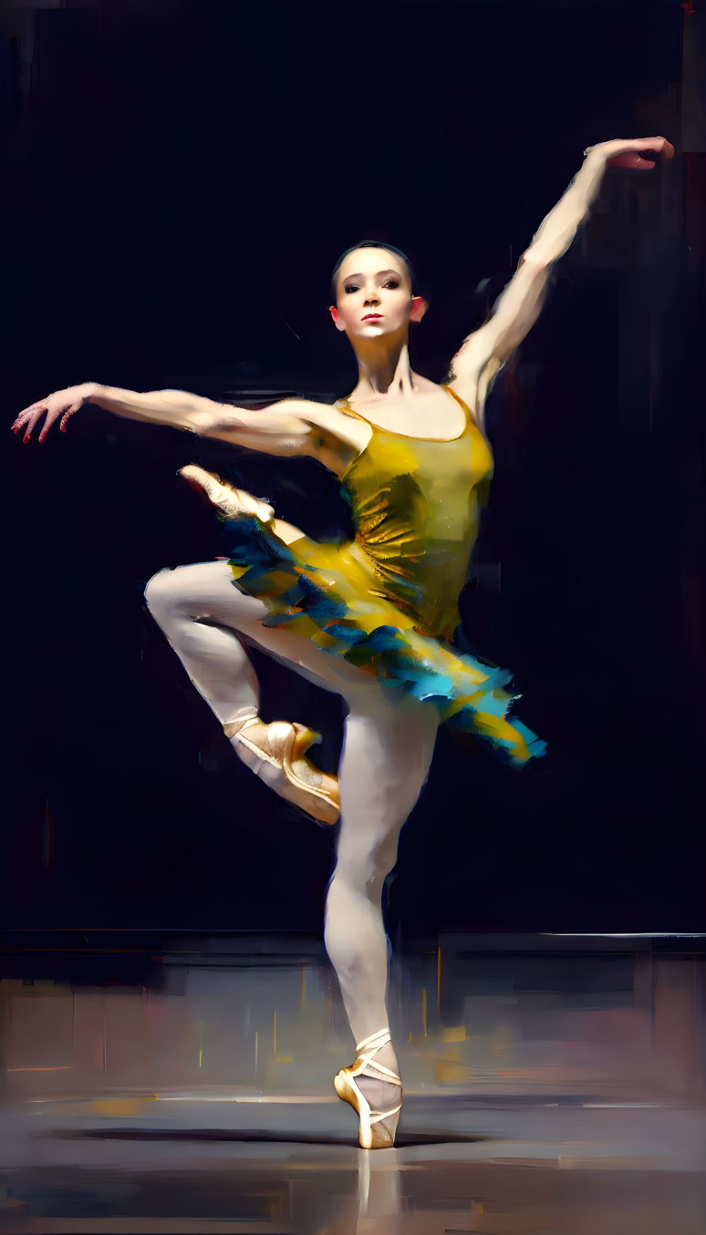 prana, full body shot, motion blur ballerina dance
