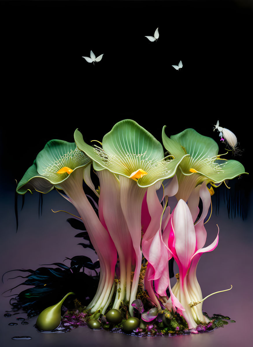 Corpse flowers by Ralph Steadman