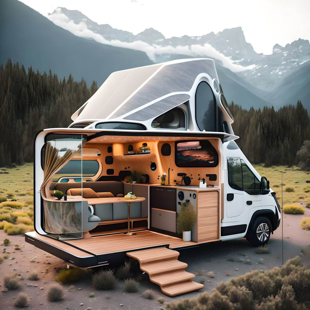 futuristic camper van / mobilehome, Jony Ive