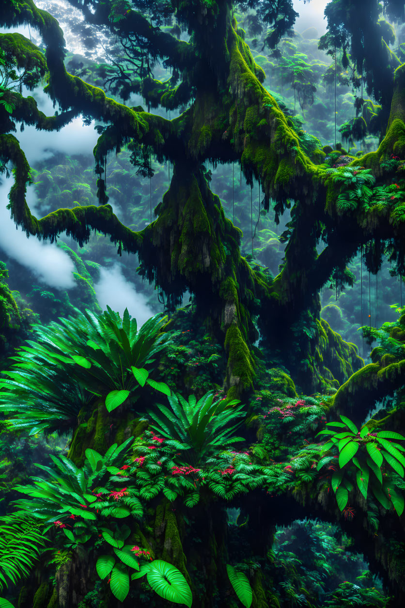 jungle cloud forest on Madeira