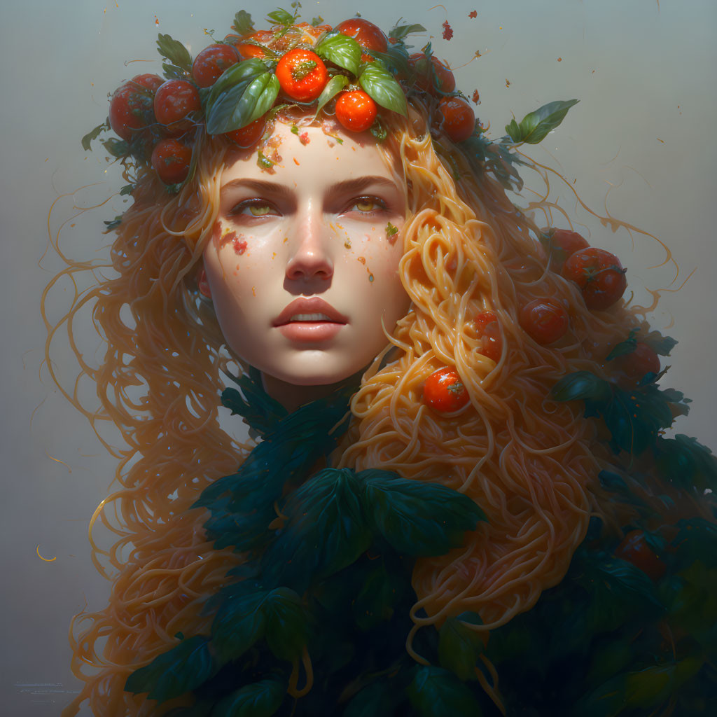 foodpunk, spaghetti goddess, tomatoes & meatballs