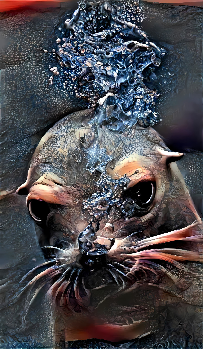 seal underwater, retexture