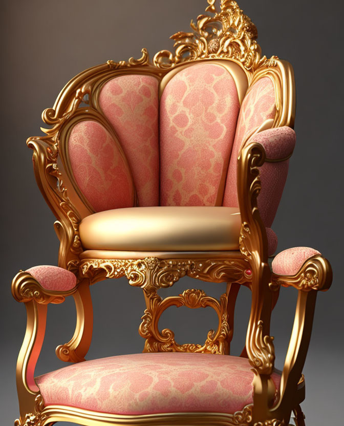 ai, rococo style armchair from cheeseburger