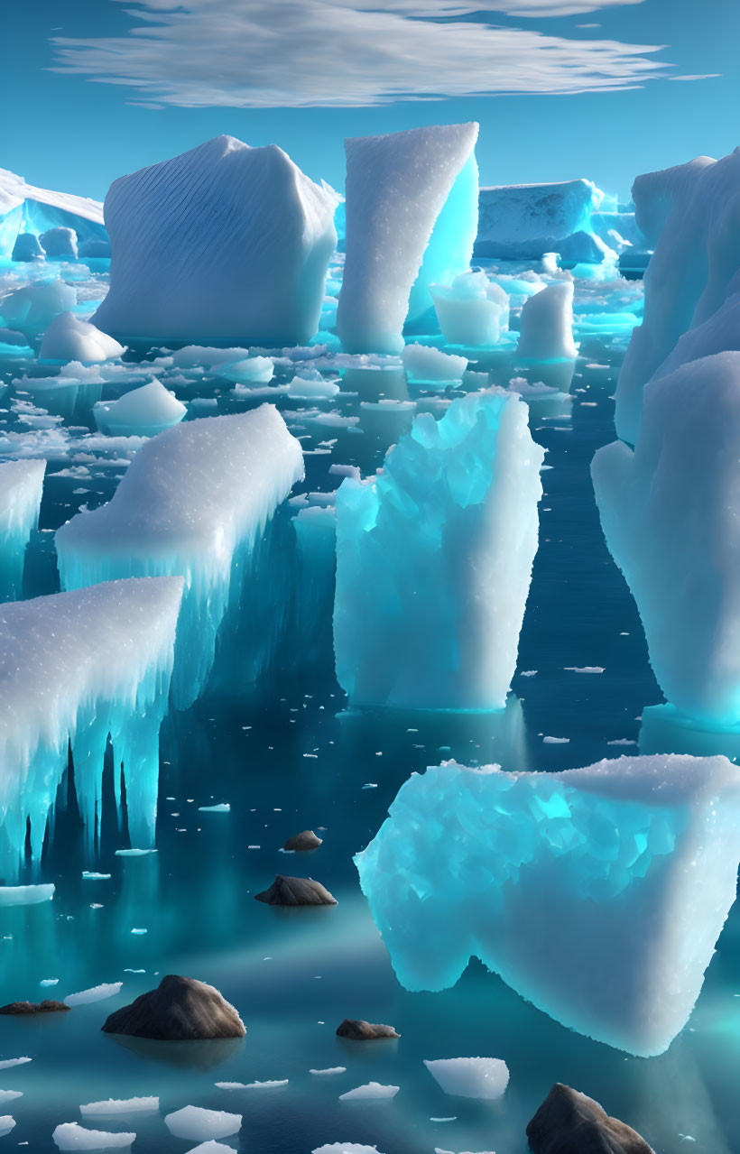 Arctic Ocean Icebergs