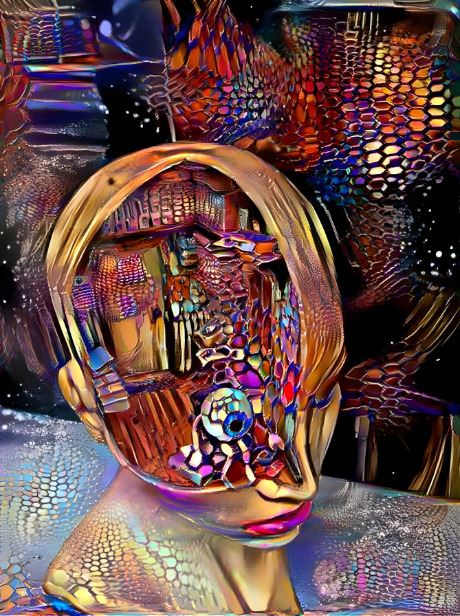 inside the mind ~ retextured 3d art