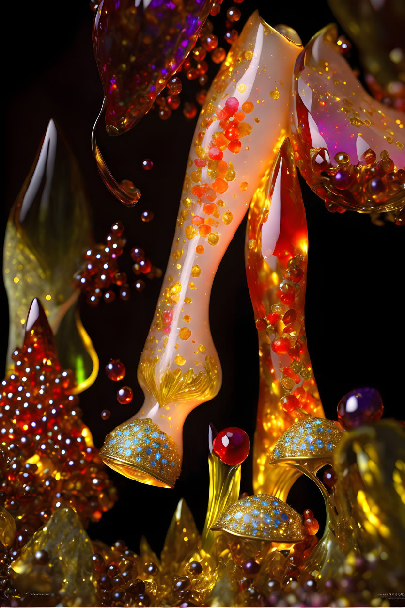 ai, lava lamps with jewels from high heels