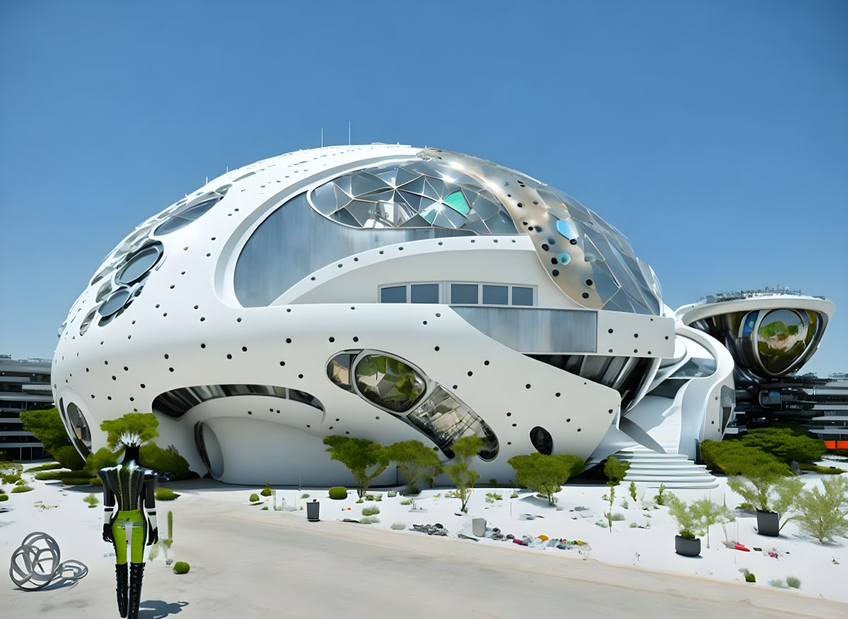 Neo-future Punk Architecture, ellipsoid egg home