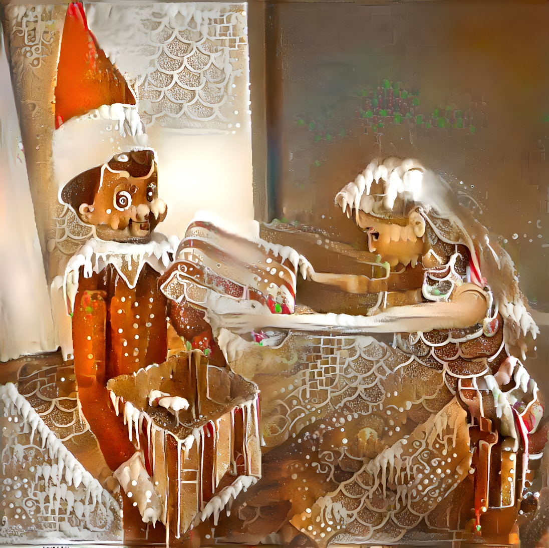 elf on the shelf, christmas box, gingerbread