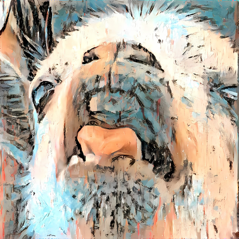 goat retextured - painting