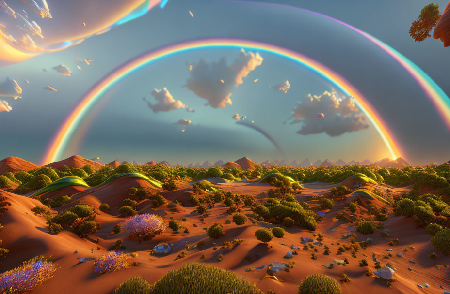 To Infinity and Beyond Rainbow, 3D splash art