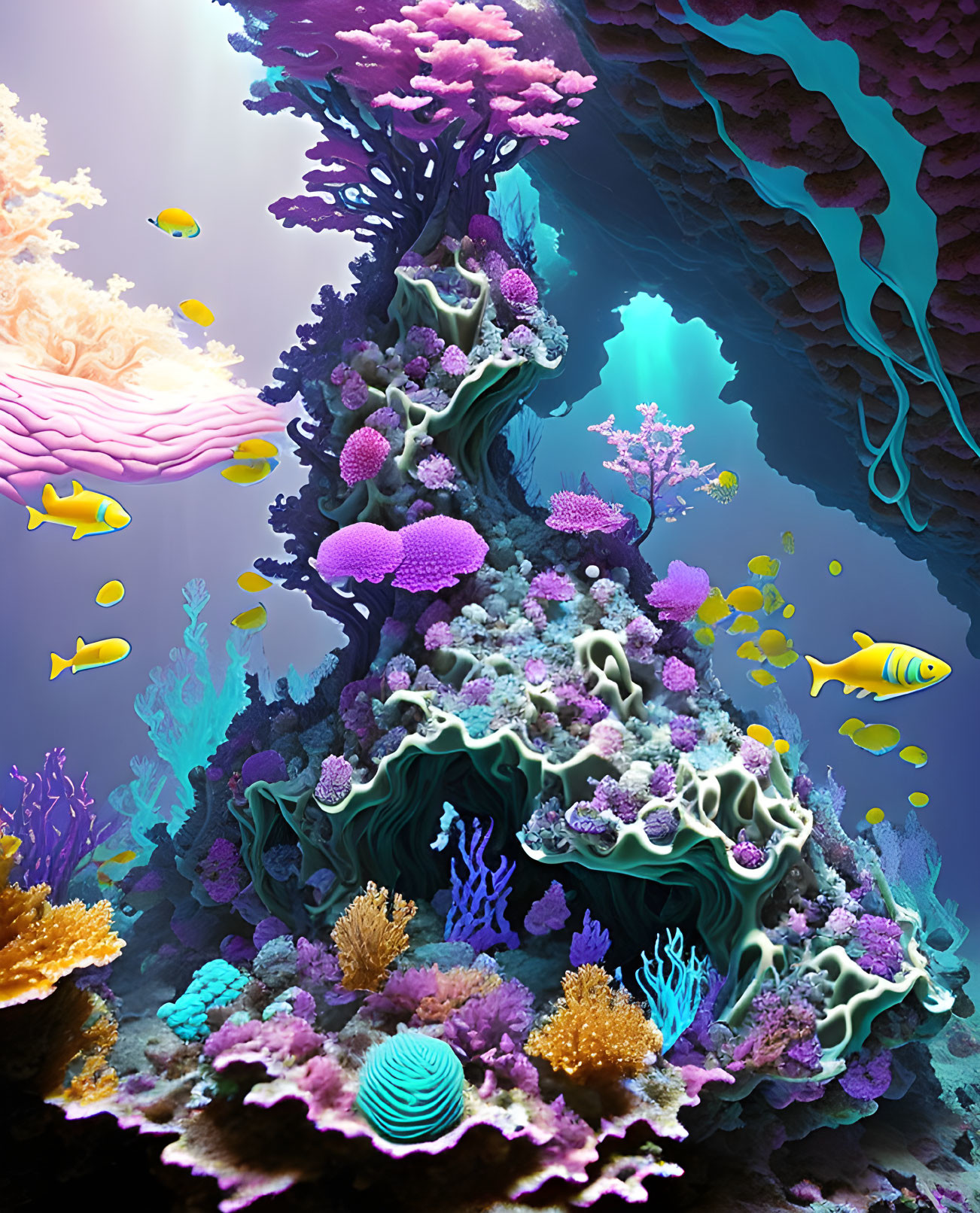 underwater deep sea ocean coral portrait