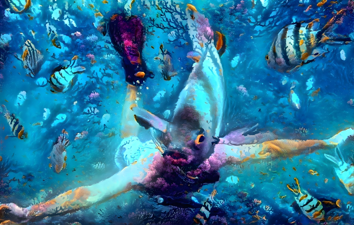 underwater scene retexture
