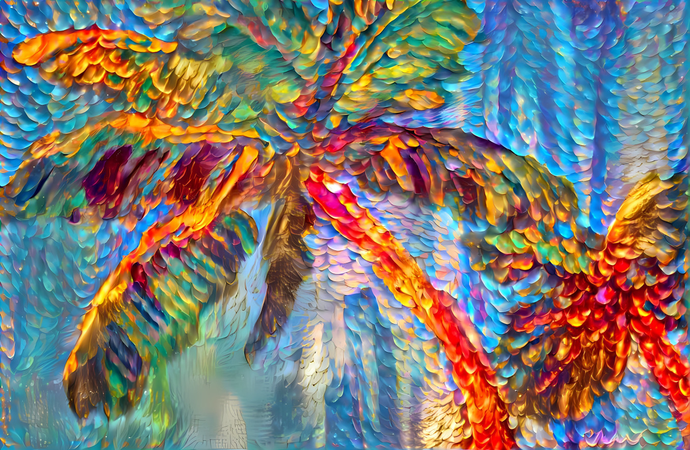 Palm Trees -- edited acrylic painting