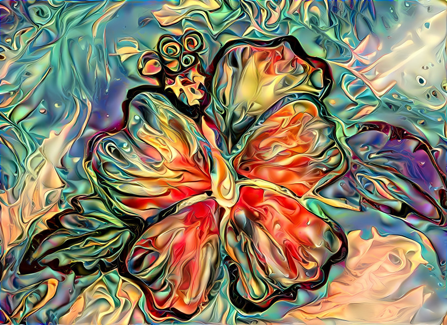 Hibiscus--edited acrylic