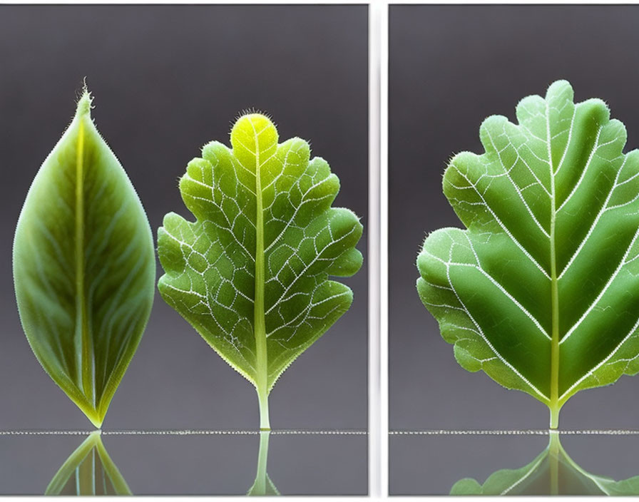 Leafs of different characteristics