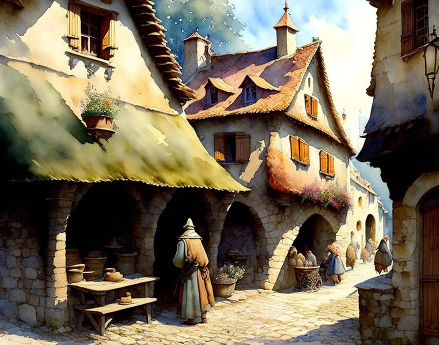 French medieval town