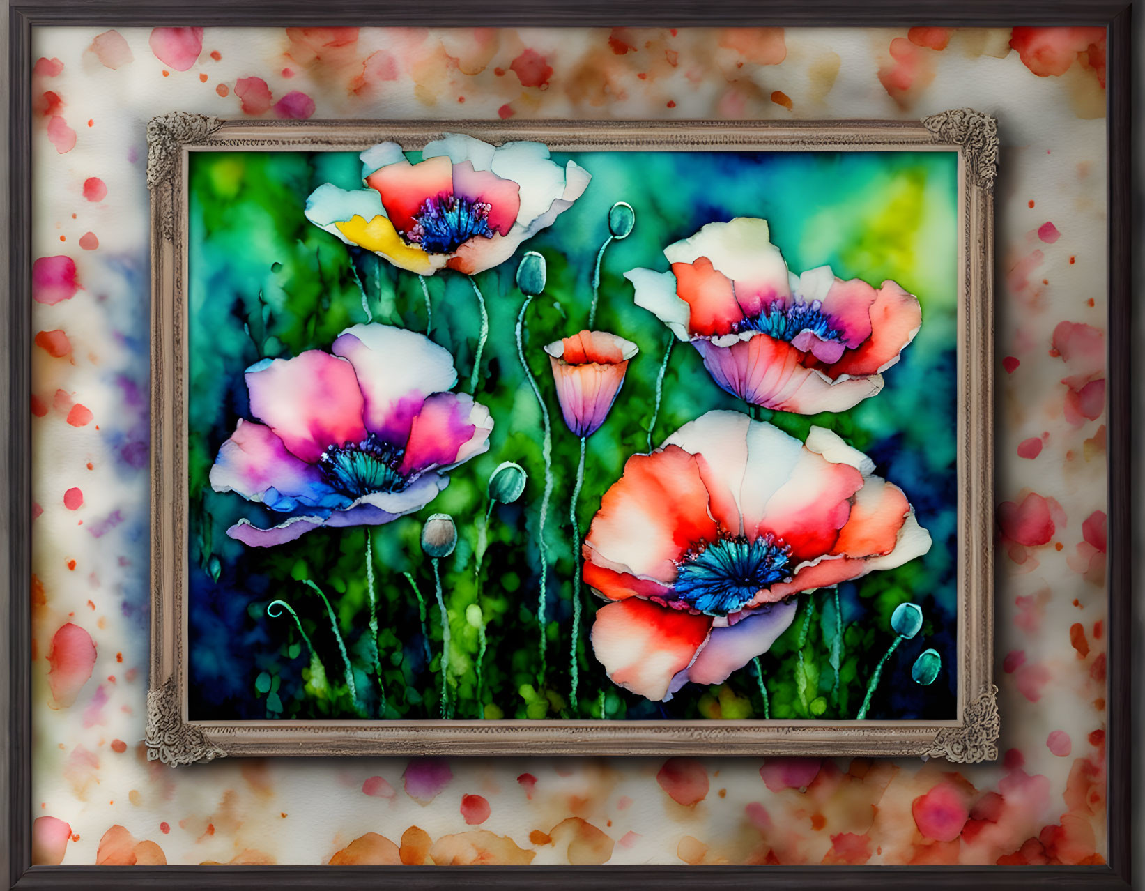Poppies in Frame