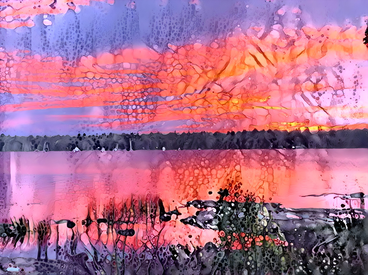 Textured Canada Sunset 