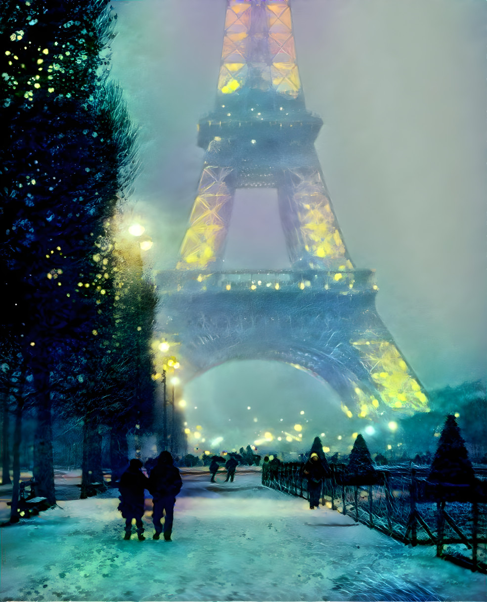 Eiffel Tower Deep Dream