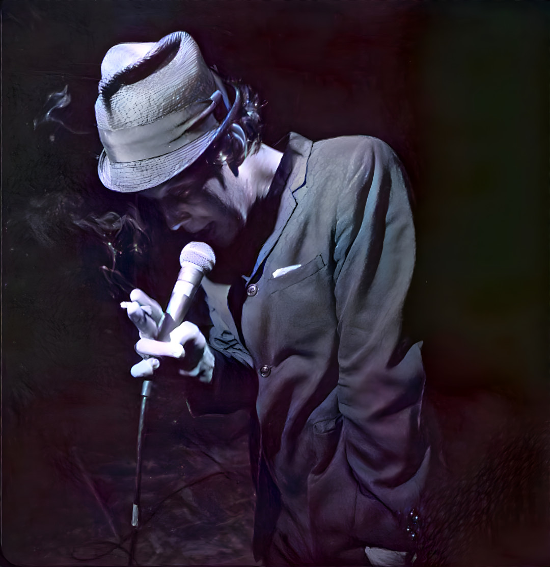 Tom Waits performing at the Theatre of Deep Dreams