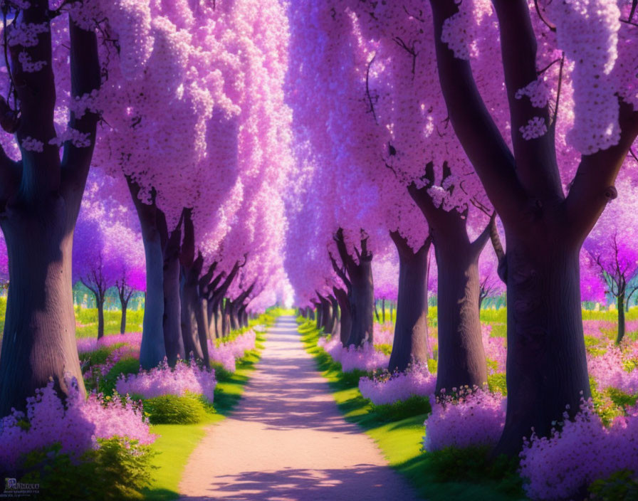 Lilac trees