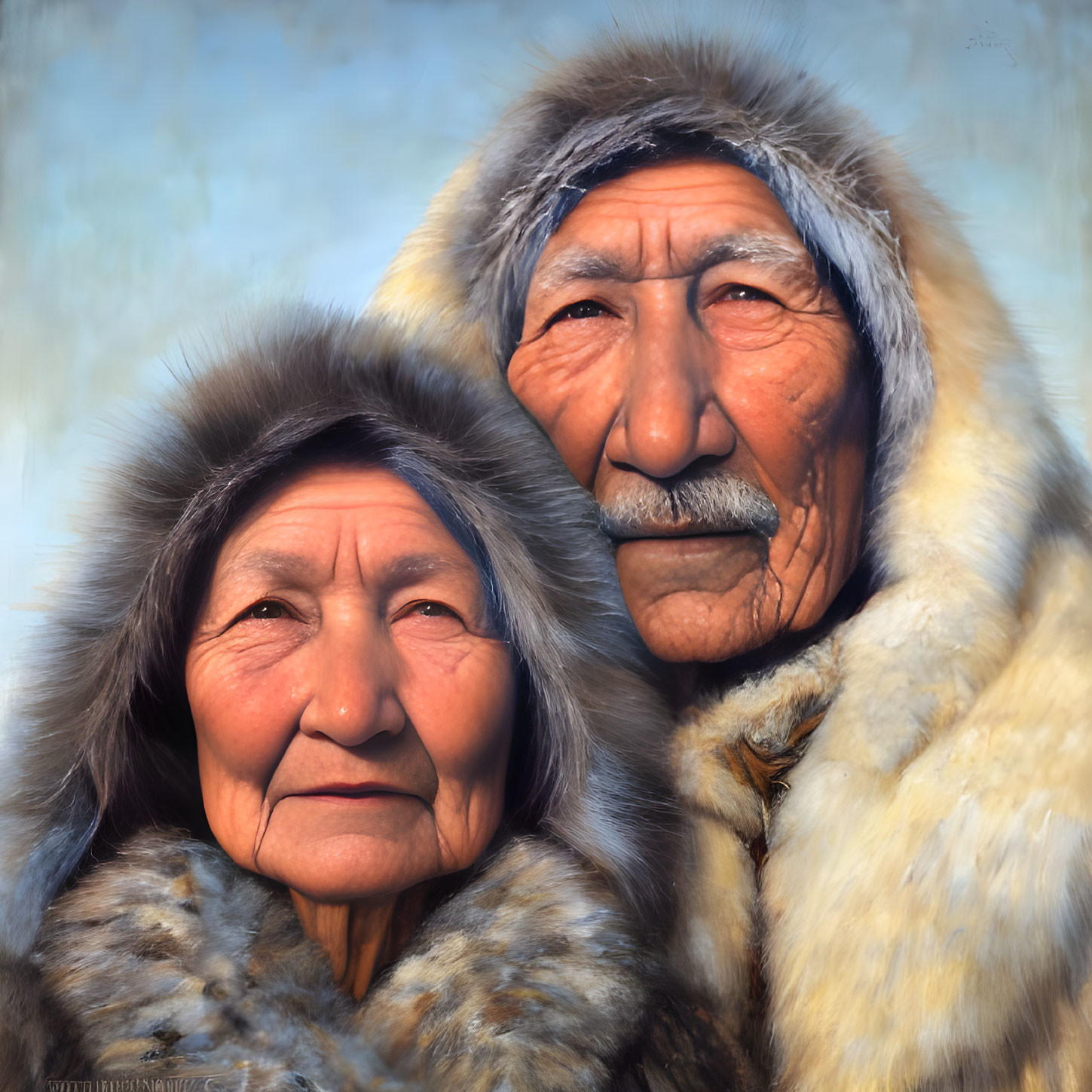 Old Eskimo Couple