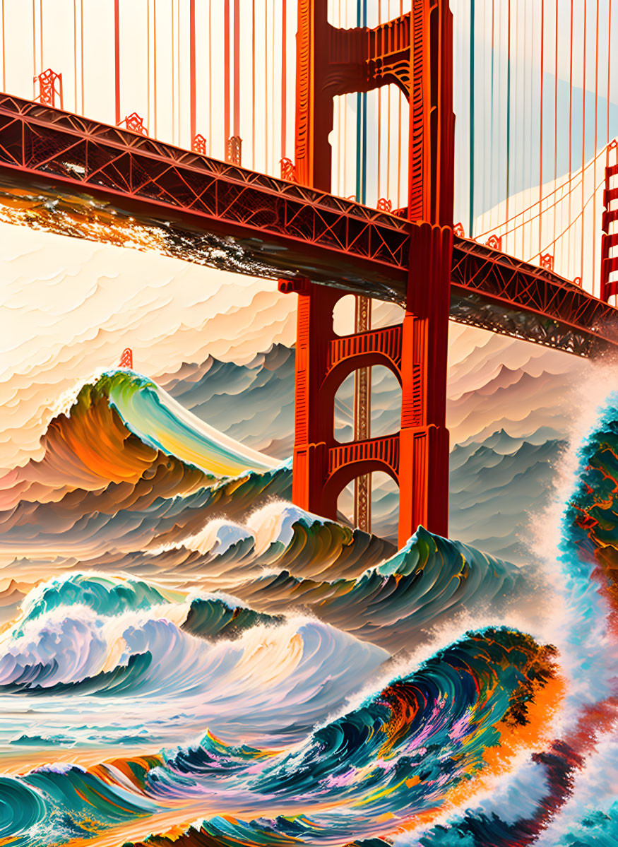 Stormy Weather at the Golden Gate Bridge 