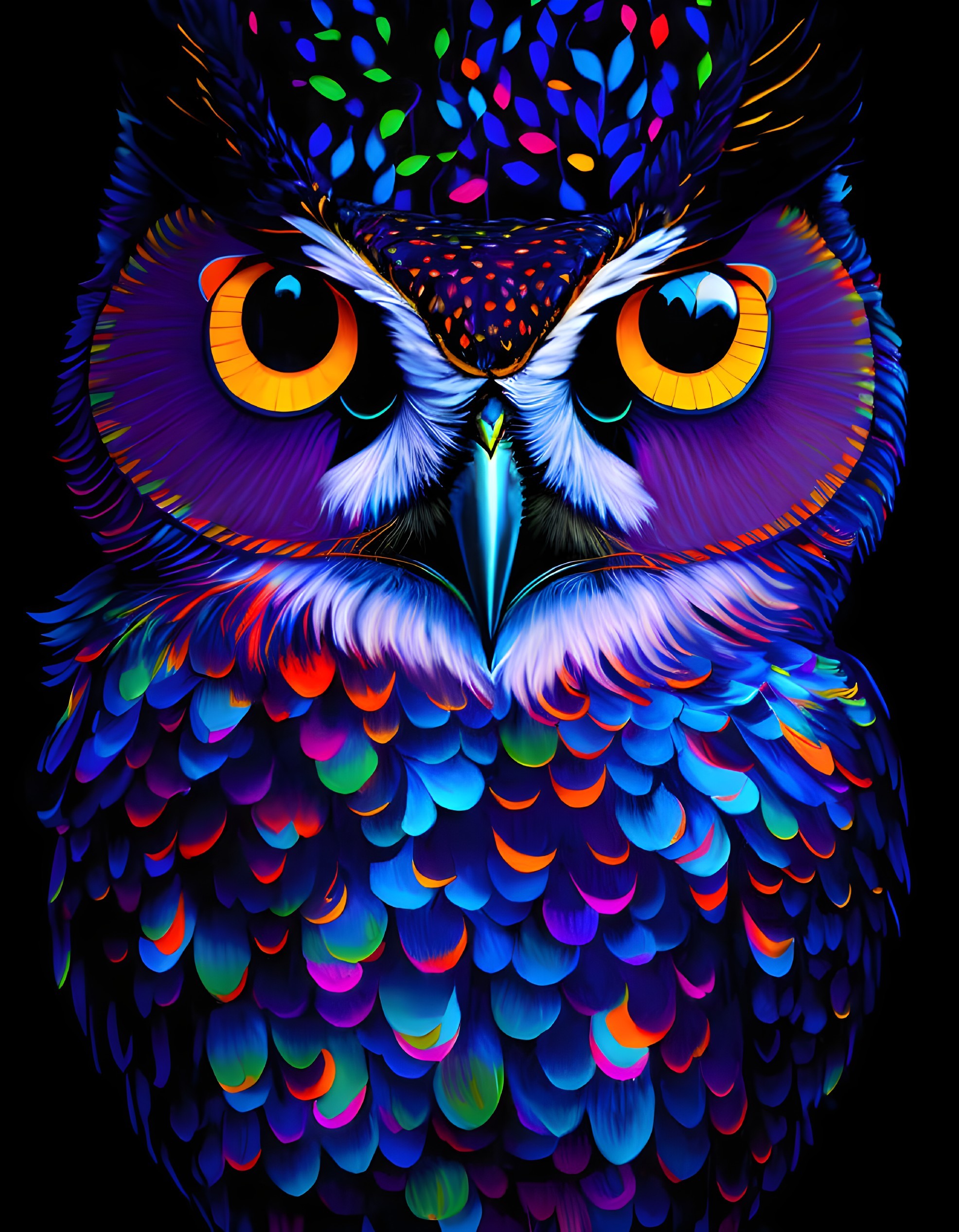 10+ Colorful Owl Art