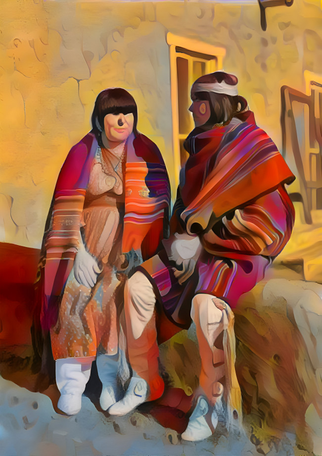 Pueblo Indian couple