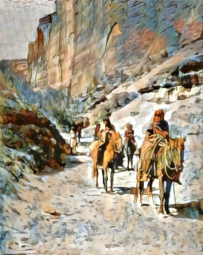 Navajos on the Trail