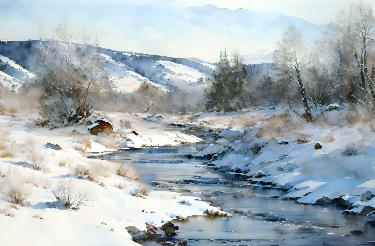 Winter scene in Colorado